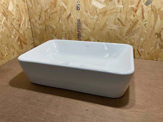 Villeroy & boch architectura opzetwastafel rechthoek met overloop - afbeelding 2 van  10