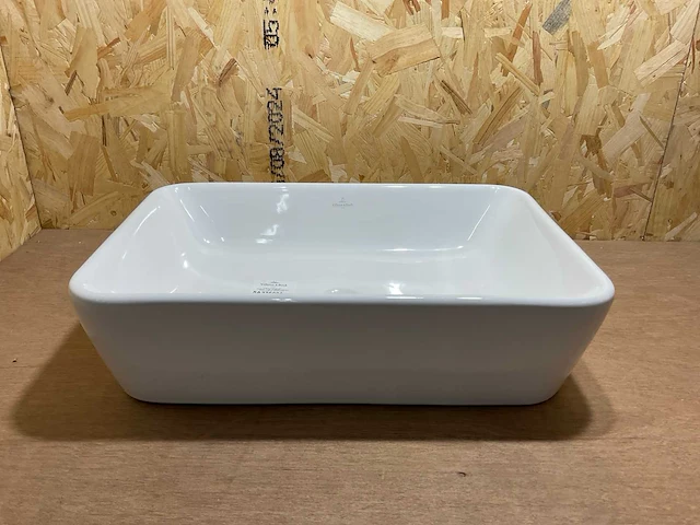 Villeroy & boch architectura opzetwastafel rechthoek met overloop - afbeelding 3 van  10