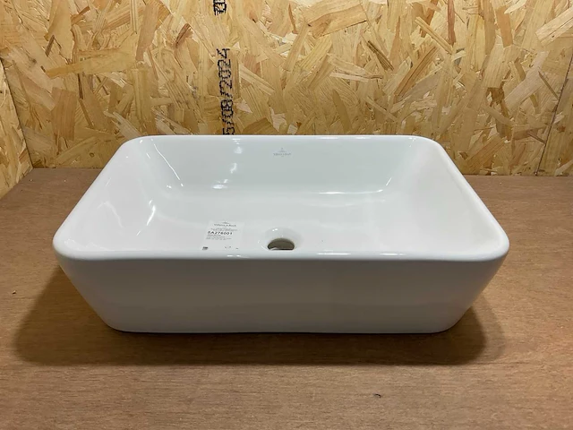 Villeroy & boch architectura opzetwastafel rechthoek met overloop - afbeelding 4 van  10