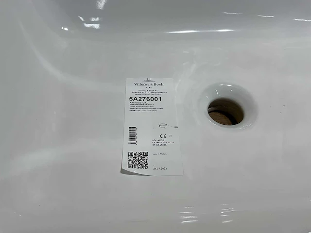 Villeroy & boch architectura opzetwastafel rechthoek met overloop - afbeelding 5 van  10