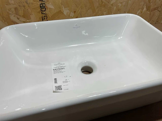 Villeroy & boch architectura opzetwastafel rechthoek met overloop - afbeelding 6 van  10