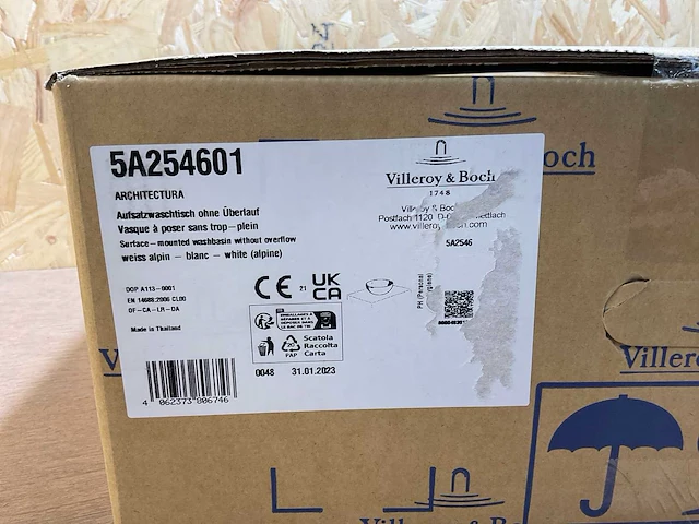 Villeroy & boch architectura opzetwastafel rond zonder overloop - afbeelding 9 van  12