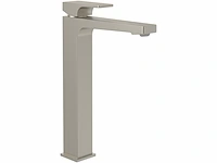 Villeroy & boch architectura vierkante waterkraan badkamer met push-open-afvoergarnituur geborsteld nikkel - afbeelding 1 van  4