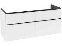 Villeroy & boch subway 3.0 wastafelonderbouwkast m. 4 laden m. grepen volcano black - afbeelding 1 van  2