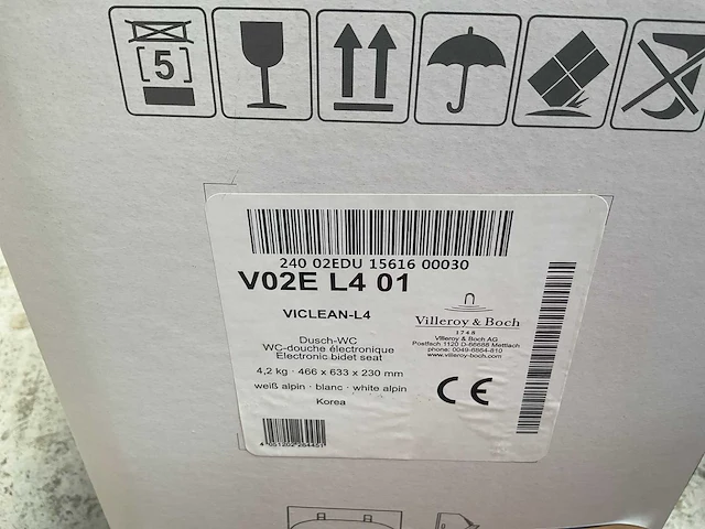 Villeroy & boch viclean toilet met afstandsbediening ceramic+ - afbeelding 8 van  9