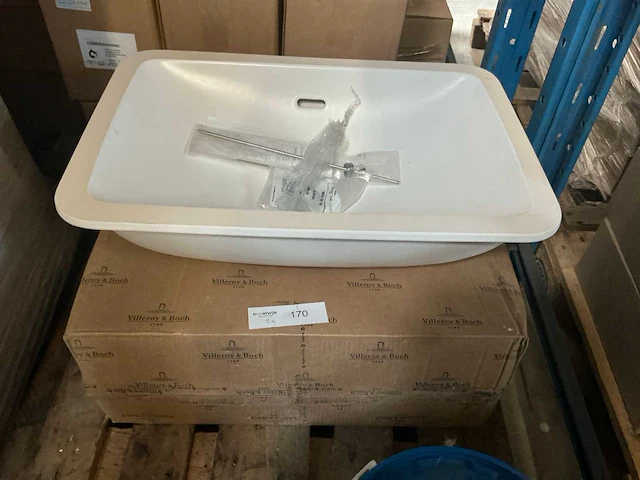 Villeroy & boch wastafel 60cm (2x) - afbeelding 1 van  3