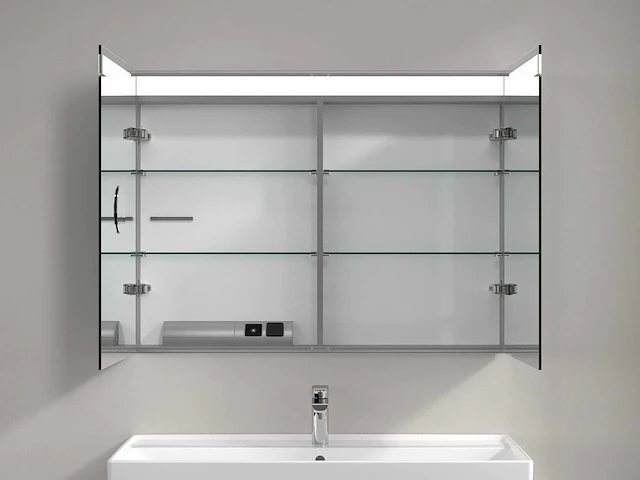 Villeroy en boch my view in inbouw-spiegelkast met verlichting 1001x747x107 mm - afbeelding 2 van  3
