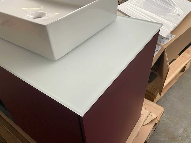 Villeroy&boch finion badmeubel bordeaux rood 100cm - afbeelding 3 van  11