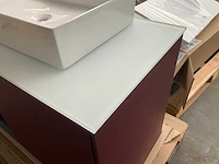 Villeroy&boch finion badmeubel bordeaux rood 100cm - afbeelding 3 van  11