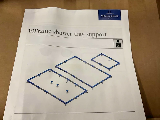 Villeroy&boch viframe douchevloer montage frame - afbeelding 1 van  4