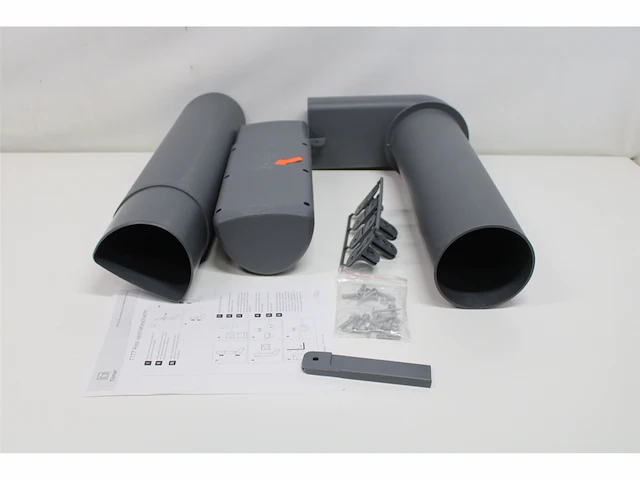 Vilpe t177-125 ross ventilatieschacht ø125mm,donkergrijs - afbeelding 2 van  3