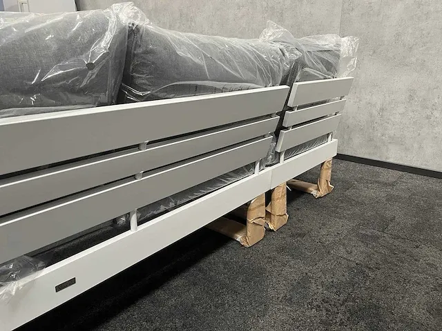 Vinci alora - outdoor loungeset - wit aluminium, grijs - afbeelding 6 van  20