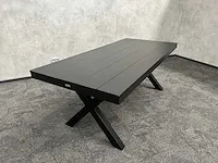 Vinci bahia - tuintafel zwart aluminium 200x90 - afbeelding 2 van  12