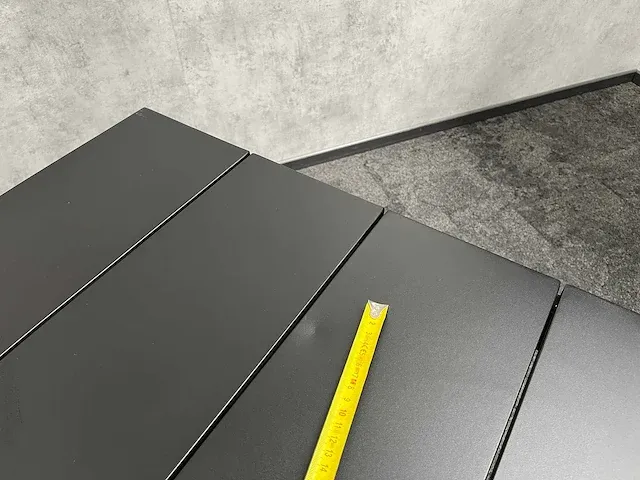Vinci bahia - tuintafel zwart aluminium 200x90 - afbeelding 4 van  12