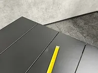 Vinci bahia - tuintafel zwart aluminium 200x90 - afbeelding 4 van  12