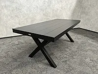 Vinci bahia - tuintafel zwart aluminium 200x90 - afbeelding 5 van  12