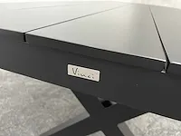 Vinci bahia - tuintafel zwart aluminium 200x90 - afbeelding 6 van  12