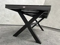 Vinci bahia - tuintafel zwart aluminium 200x90 - afbeelding 7 van  12