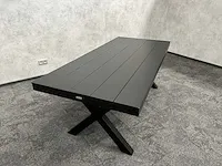 Vinci bahia - tuintafel zwart aluminium 200x90 - afbeelding 9 van  12