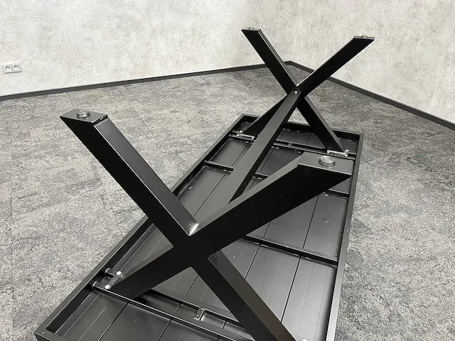 Vinci bahia - tuintafel zwart aluminium 200x90 - afbeelding 12 van  12