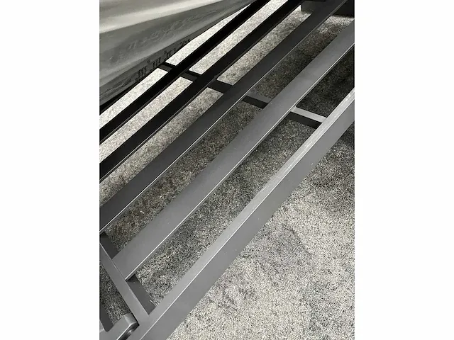 Vinci caldela - outdoor loungehoek antraciet aluminium - kussens grijs - afbeelding 2 van  24