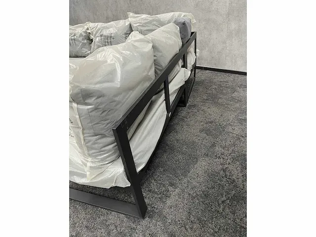 Vinci caldela - outdoor loungehoek antraciet aluminium - kussens grijs - afbeelding 13 van  24
