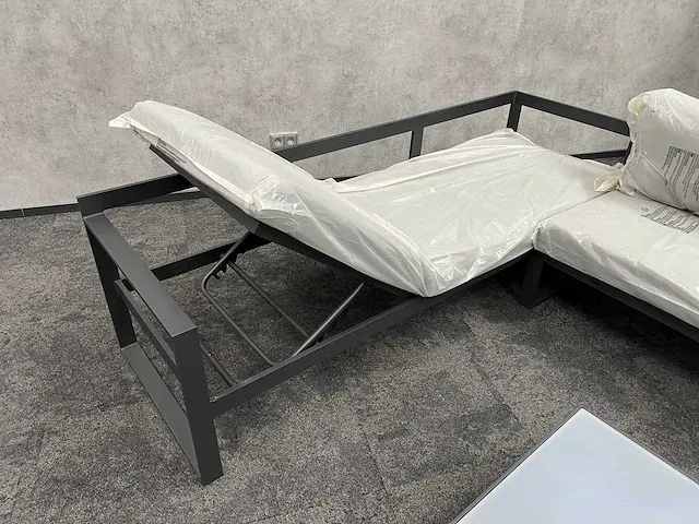 Vinci caldela - outdoor loungehoek antraciet aluminium - kussens grijs - afbeelding 23 van  24