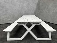 Vinci mundo - outdoor picknicktafel wit aluminium - afbeelding 7 van  14