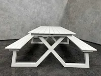 Vinci mundo - outdoor picknicktafel wit aluminium - afbeelding 9 van  14