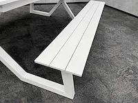 Vinci mundo - outdoor picknicktafel wit aluminium - afbeelding 10 van  14
