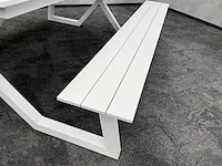 Vinci mundo - outdoor picknicktafel wit aluminium - afbeelding 11 van  14