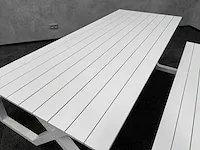 Vinci mundo - outdoor picknicktafel wit aluminium - afbeelding 14 van  14