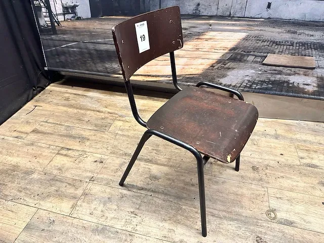 Vintage - restaurantstoel (10x) - afbeelding 2 van  5