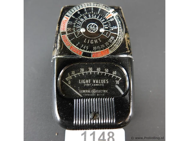 Vintage 1940's ge exposure light meter 8dw58y4 - afbeelding 1 van  5