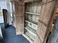 Vintage 2-deurs kast, 111x43x185 cm - afbeelding 3 van  4