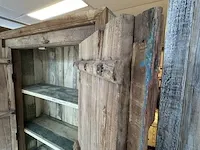 Vintage 2-deurs kast, 111x43x185 cm - afbeelding 4 van  4