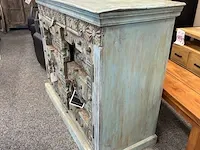 Vintage 2-deurs kast, 121x51x98 cm - afbeelding 2 van  6