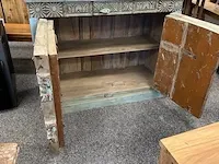 Vintage 2-deurs kast, 121x51x98 cm - afbeelding 3 van  6