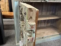 Vintage 2-deurs kast, 121x51x98 cm - afbeelding 4 van  6