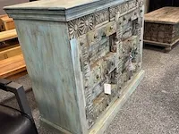 Vintage 2-deurs kast, 121x51x98 cm - afbeelding 5 van  6