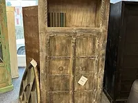 Vintage 2-deurs kast, 96x45x191 cm - afbeelding 1 van  5