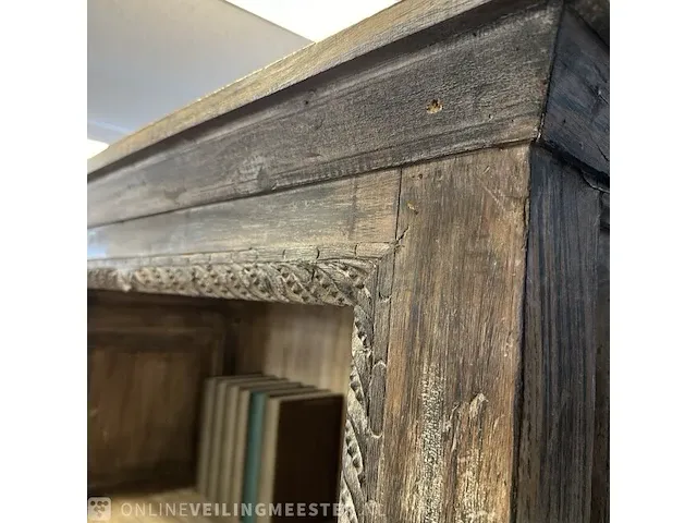 Vintage 2-deurs kast, 96x45x191 cm - afbeelding 4 van  5