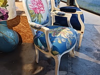 Vintage 2-zits bank en stoel, by louise - afbeelding 5 van  13