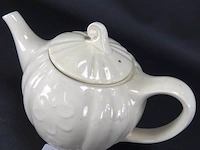 Vintage aardewerk theepot - afbeelding 2 van  5