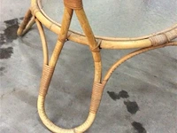 Vintage bamboe salontafel - afbeelding 2 van  3