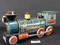 Vintage blikken locomotief - afbeelding 1 van  5