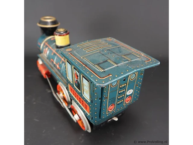Vintage blikken locomotief - afbeelding 3 van  5