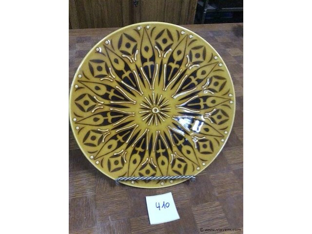 Vintage bord met steun - afbeelding 1 van  2