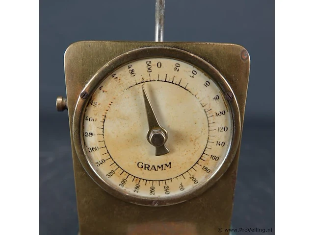 Vintage bronzen weegschaal - afbeelding 2 van  5