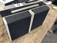 Vintage cassettedeck met boxen - afbeelding 5 van  5